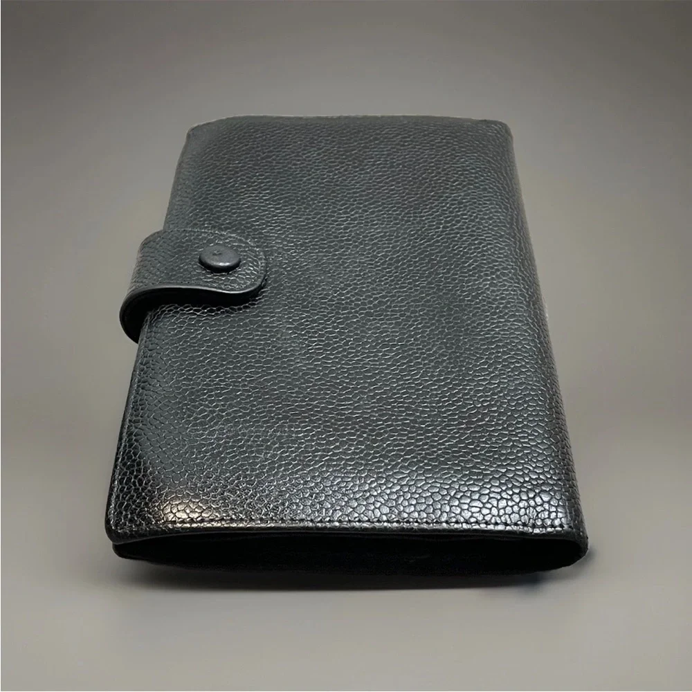 SOLD Vintage Chanel CC Black Caviar Leather Continental Long Wallet Clutch - Picture 7 of 16